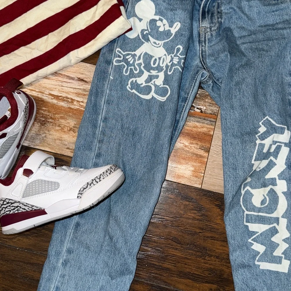 Zara Shirt and Pants set Jordan Spizike Low Pre-School bundle - Picture 1 of 6